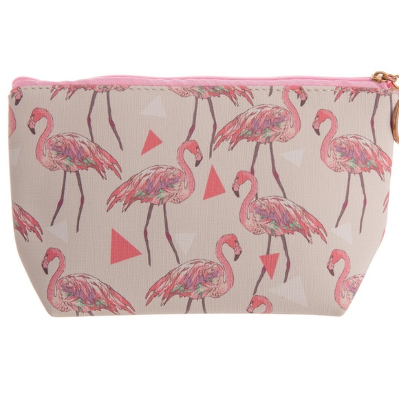 ONE BLESSED NANA Handbags - NWT***BOUTIQUE*** FLAMINGO Cosmetic Bag